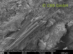 REM-Bild Amosit-Asbest in Promabest | © CRB Analyse Service GmbH